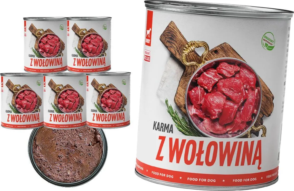 Pâtée chien TufTuf bœuf 6x800g : solution pour appétit difficile et hydratation