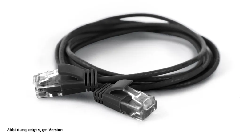Cavo Patch Wantec 7318 CAT6a UTP 7m Nero | Diametro 2,8mm High Speed