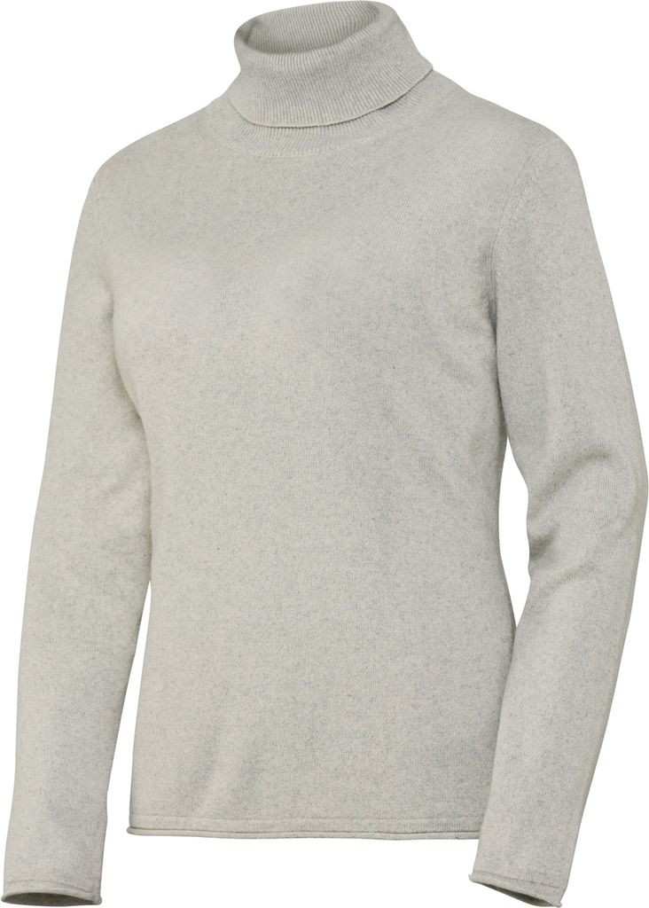 Emilia Parker Damen Kaschmir-Seiden-Rollkragenpullover, anschmiegsam weich und leicht