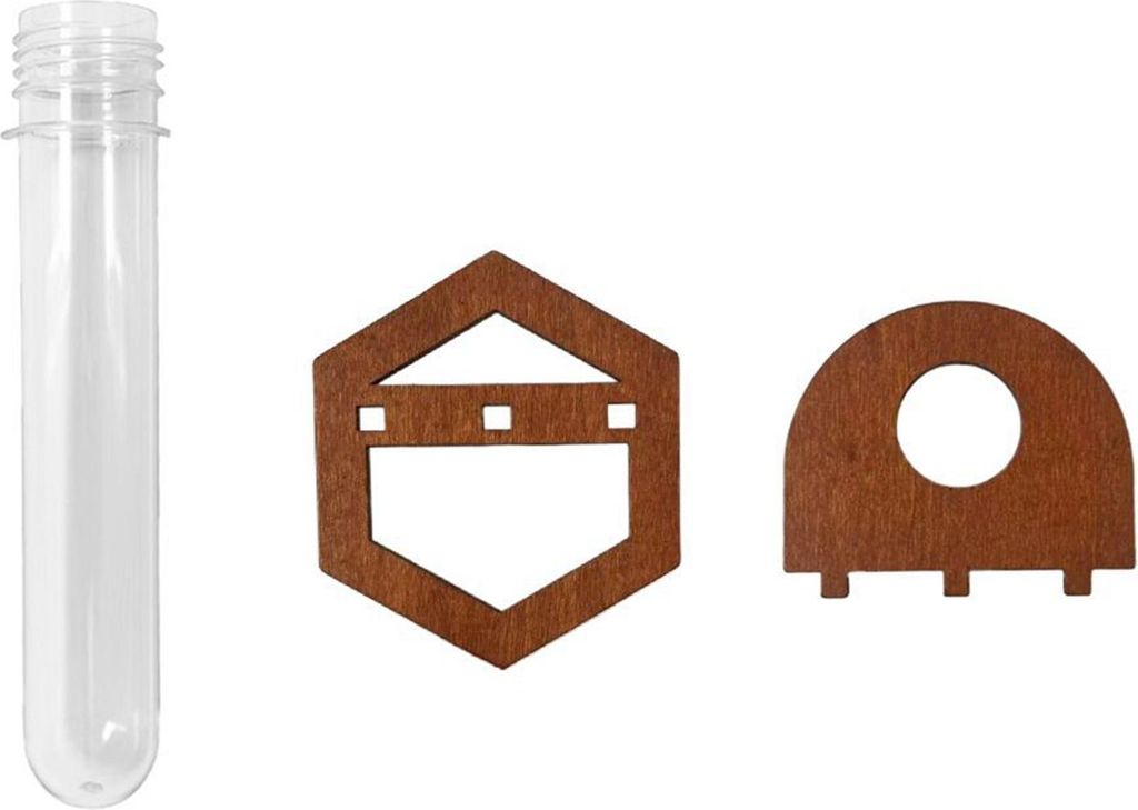 Wandmontierter Reagenzglasständer aus Holz, ideal für Blumen, Pflanzen, Zuhause, Büro oder Klassenzimmer, zur Pflanzenvermehrung
