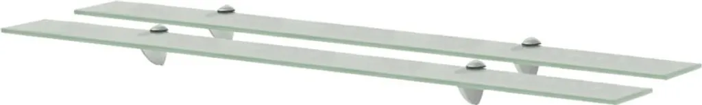 Coppia Mensole in Vetro da Parete 100 cm - Stile Minimalista Chic