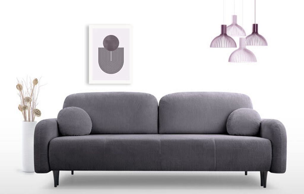 Sofa 2-Sitzer Cloud Schlaffunktion Farbe anthrazit