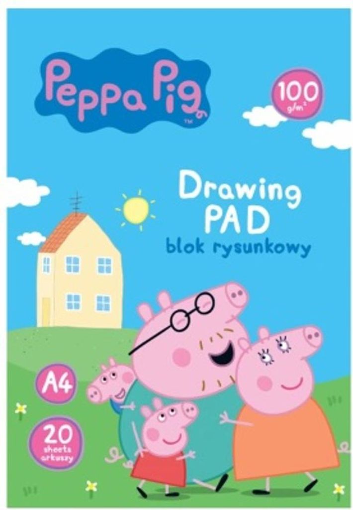 Weier Zeichenblock A4 20 Blatt Peppa Pig Astra