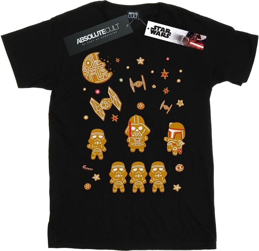 Star Wars - "Gingerbread Empire" T-Shirt für Jungen BI35567 (116) (Schwarz)