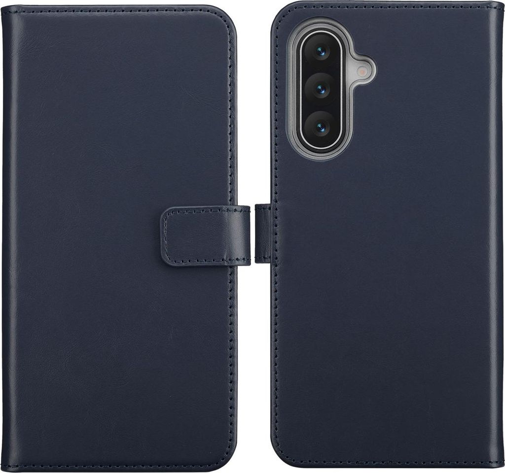 Custodia a libro in vera pelle Selencia Samsung Galaxy A17 Immagine del prodotto 