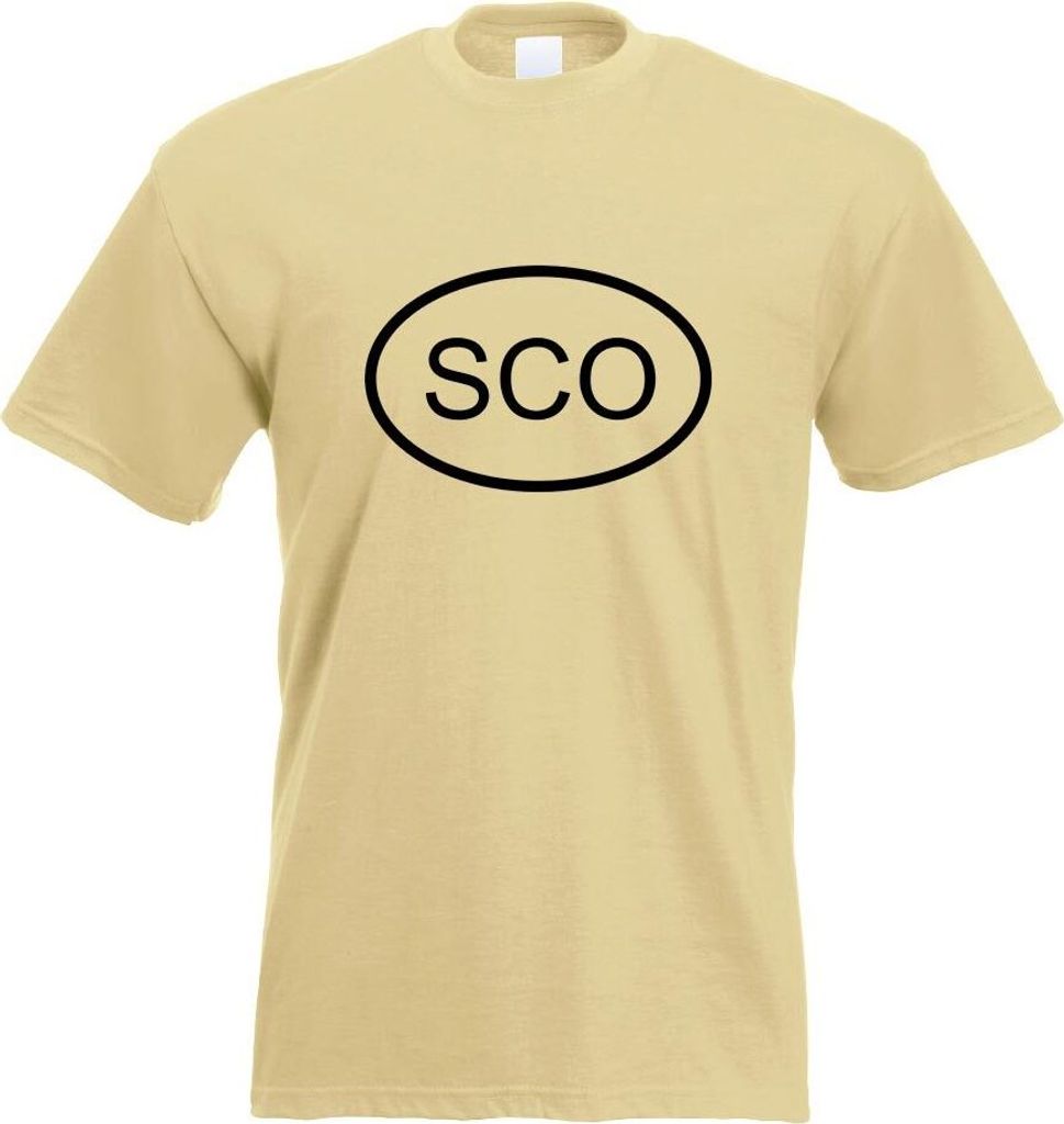 Kiwistar - T-Shirt - Khaki - Schottland SCO Motiv Bedruckt Funshirt Design Print - mit Motiv Bedruckt - Funshirt Design - Sport - Freizeit - Herren...