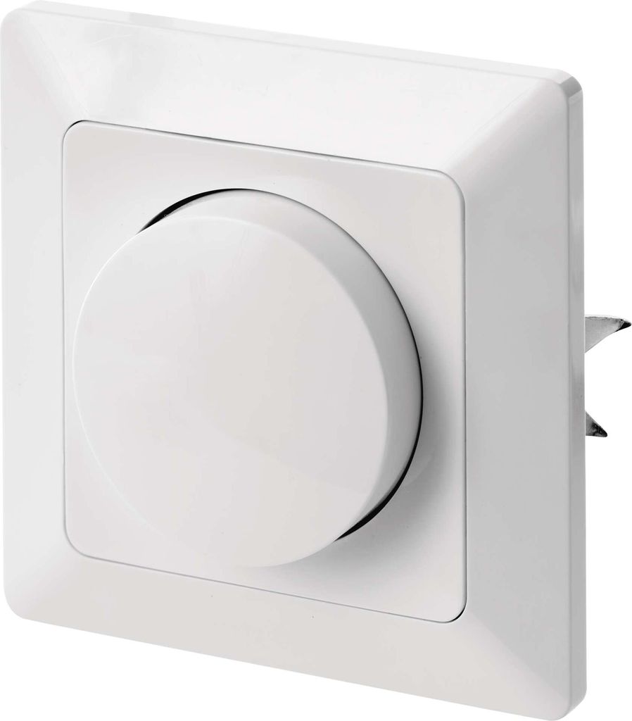 EMOS LED Dimmer mit Drehknopf für LED-Lampen und Halogenlampen, Unterputz Drehdimmer, Dimmschalter, 7-110 W, VA, A6003.0