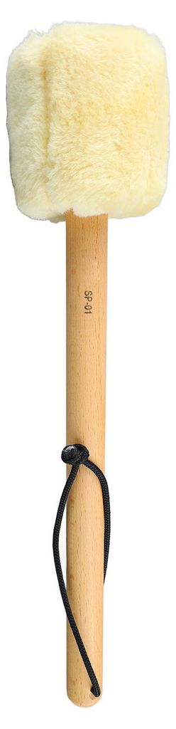 Trommelschlägel, rutschfest, Bass-Percussion-Stick, Hammer, musikalischer Drumstick aus Holz mit weichem Filz, Beige SP 01, 37 cm