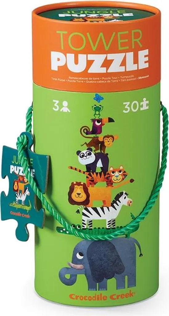 Grand puzzle tour de 30 pièces Jungle aux pièces robustes et durables