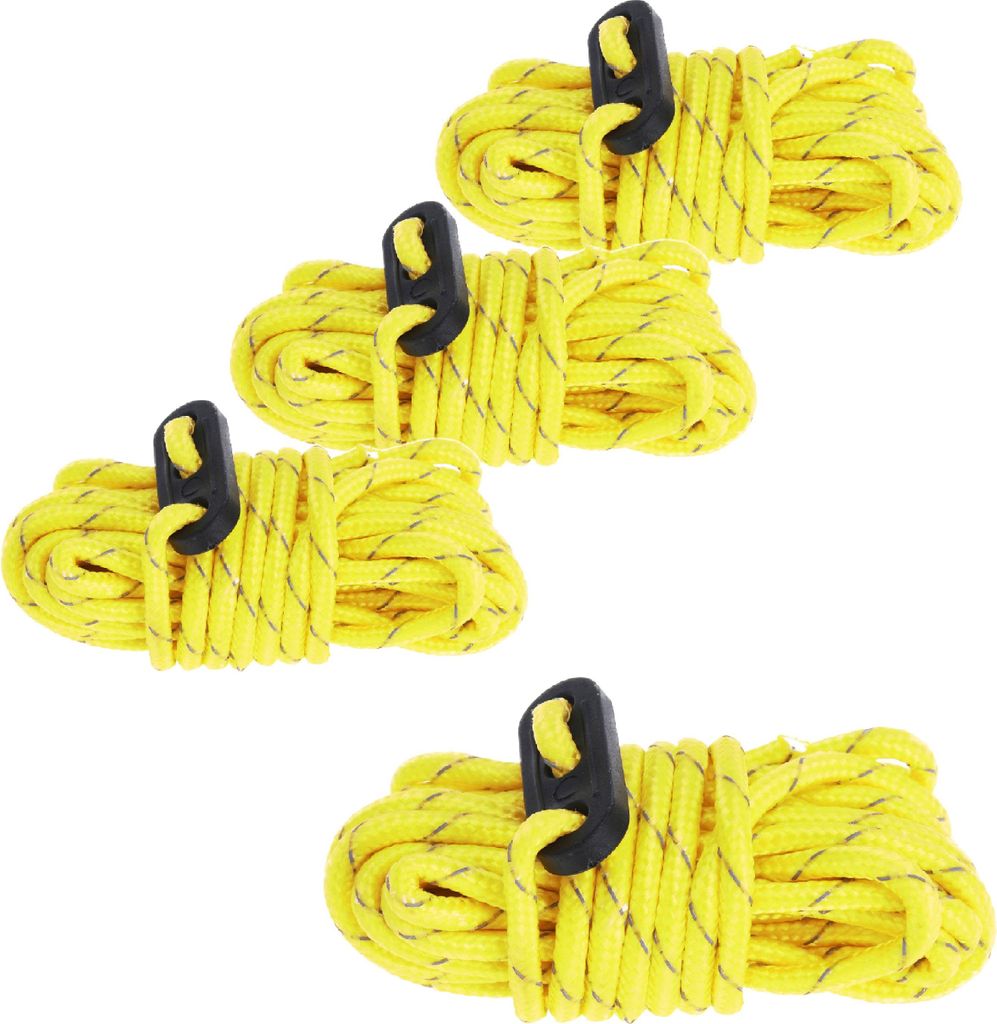 Zelt-Abspannseil 4 Stück Ø4mm Nylon Camping Zeltschnur Produktbild 