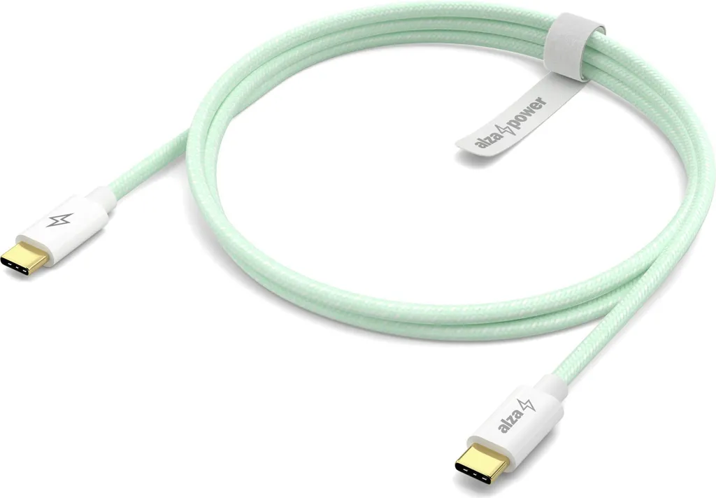 Cavo AlzaPower CompactCore USB-C 100W 2m Verde - Ricarica Rapida Sicura