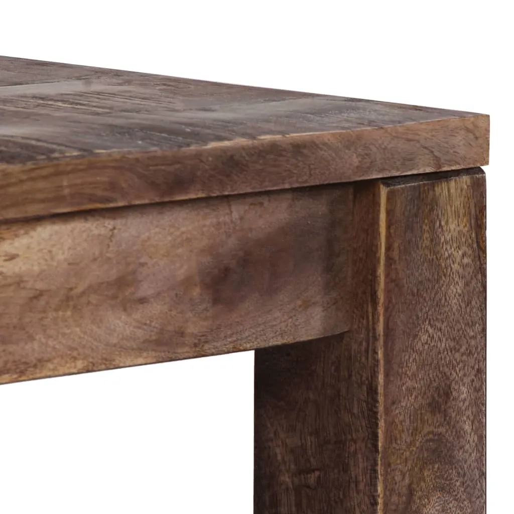 Table basse carrée en bois massif de manguier pour salon moderne - 4