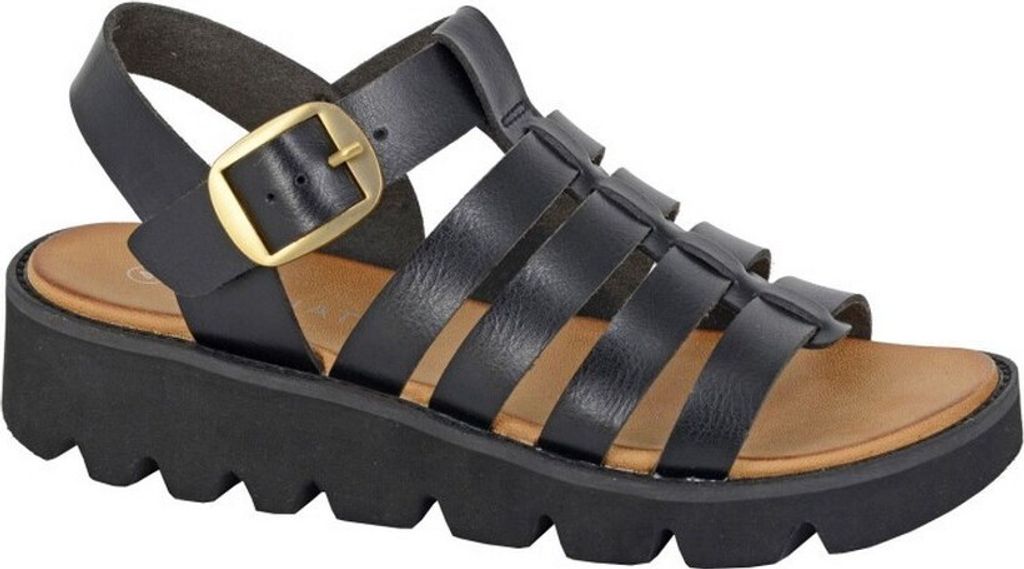 Cipriata - Damen Sandalen "Azia" DF2413 (37 EU) (Schwarz)