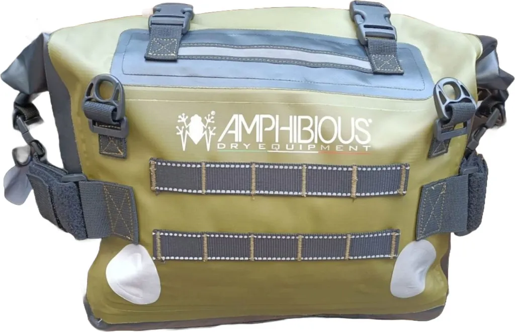 Amphibious Motobag II 2024 Set de sacoches latérales étanches vert