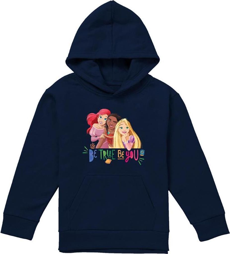 Disney Princess - "Be True, Be You" Hoodie zum Überziehen für Kinder TV22600 (116) (Marine)