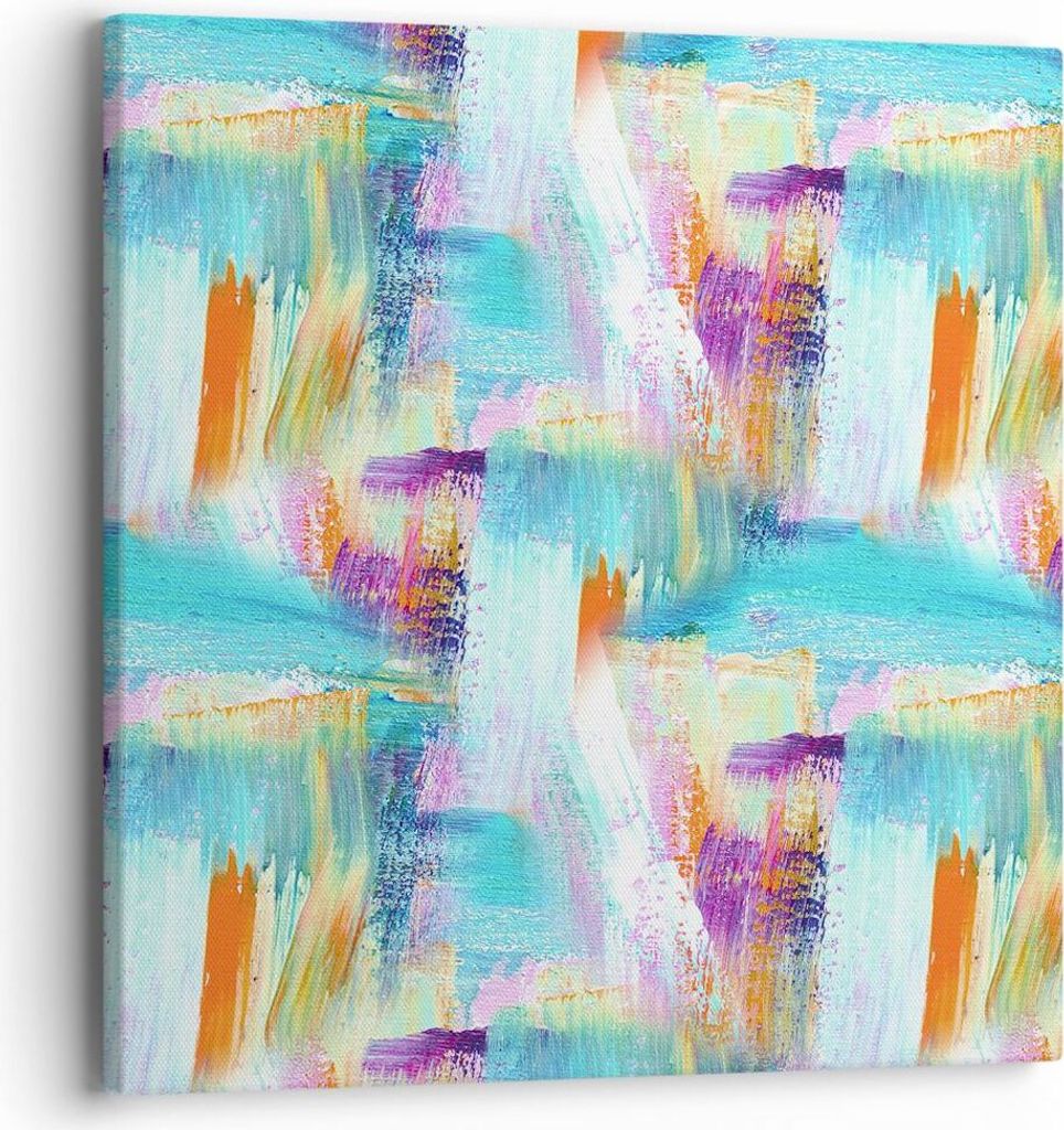 Bild auf Leinwand - Leinwandbild - Abstraktion modern - 40x40cm - Wand Bild - Wanddeko - Wandbilder - Leinwanddruck - Bilder - Kunstdruck - Wanddek...