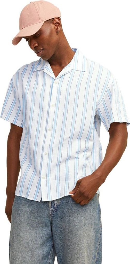Jack & Jones Montana Kurzarmhemd Blau S Mann Blau S