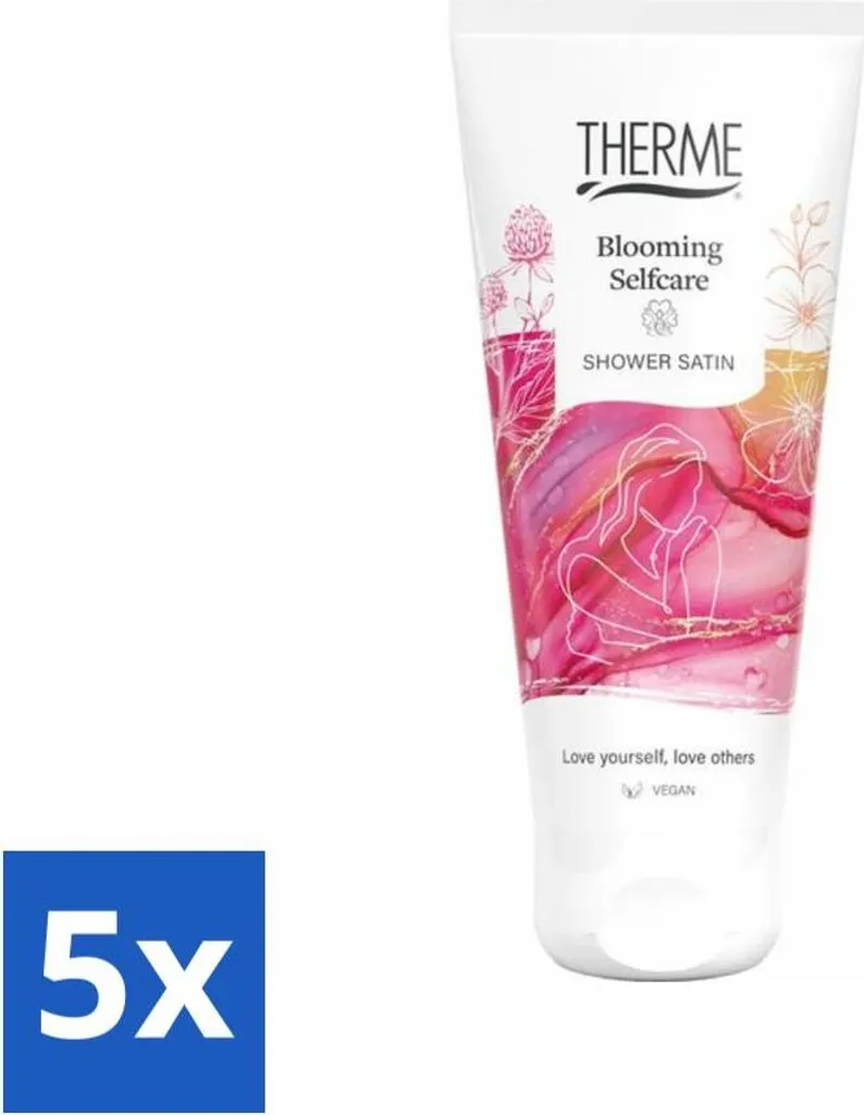 Thermes Blooming Selfcare Satin de douche Rafraîchissant 200ml Pack de 5