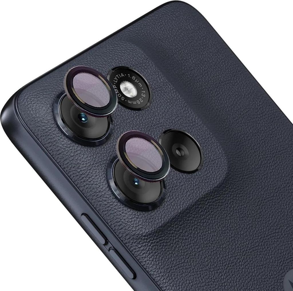 Bizon Glass Snap Linse Motorola Moto G56 5G schwarzer Rahmen