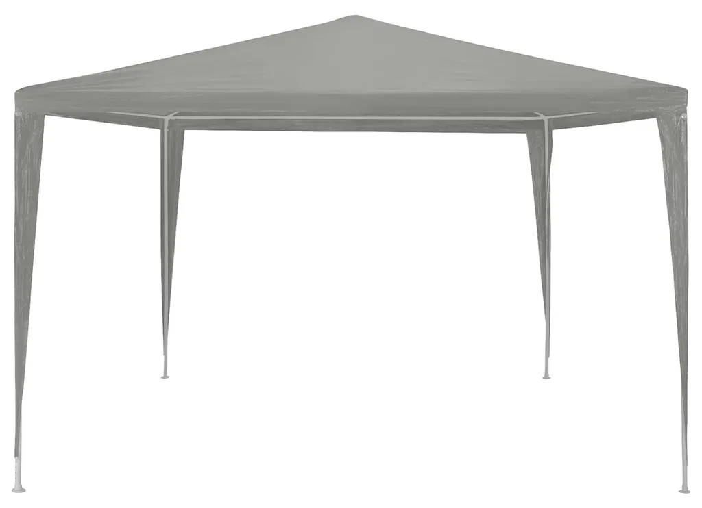 Barnum de jardin gris clair 3x3m tonnelle de réception en PE
