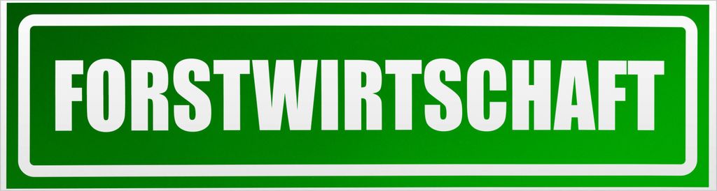 Kiwistar Forstwirtschaft invertiert Magnetschild Schild magnetisch - 60cm Grün - reflektierend - Magnetfolie für Auto PKW Kfz