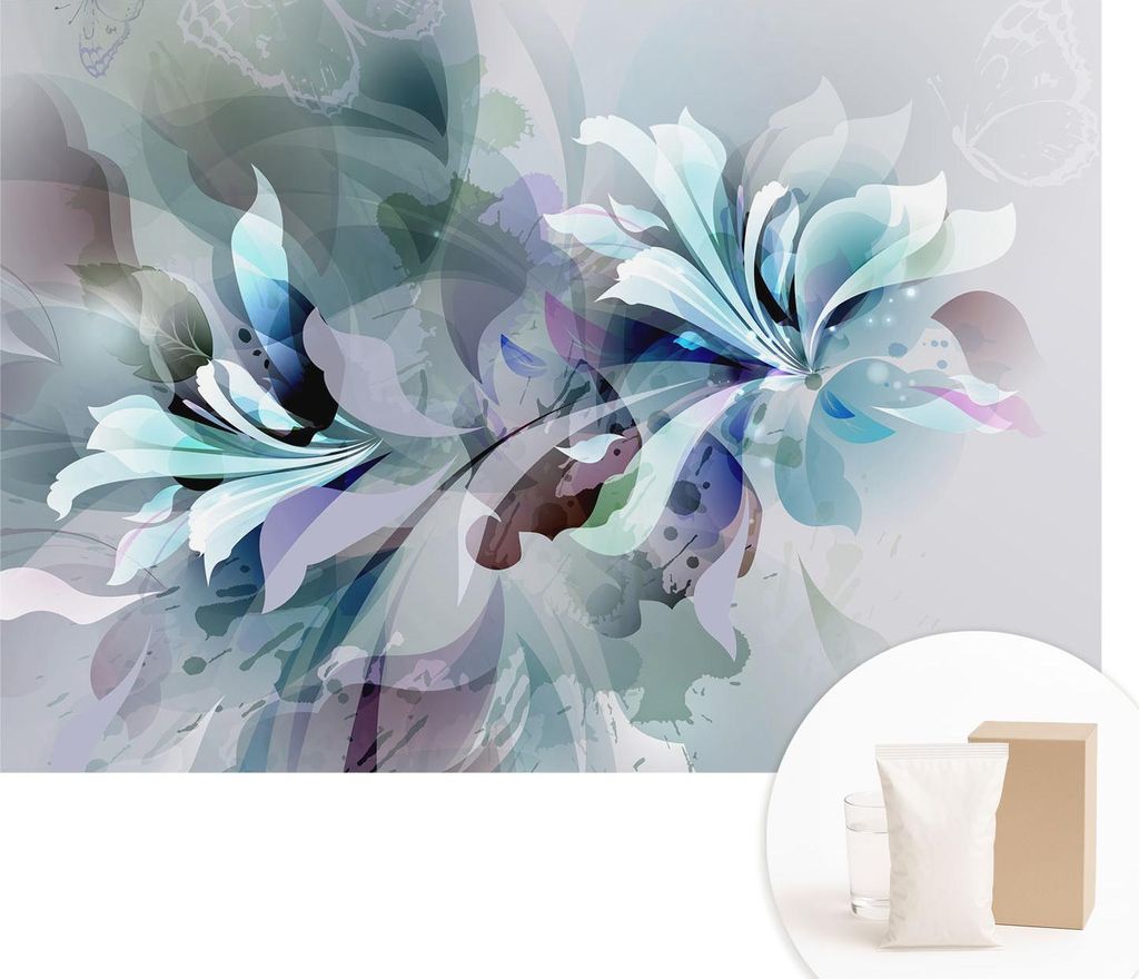 Fototapete - Wandbilder für Wohnzimmer - 208x146 cm - Dekorative Wandfolie - Modernes Design für Wanddekoration - Tapeten für Innenräume - Flor...