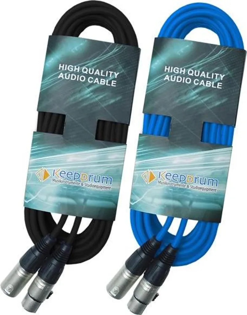 cavo DMX keepdrum 10m 1x nero 1x blu