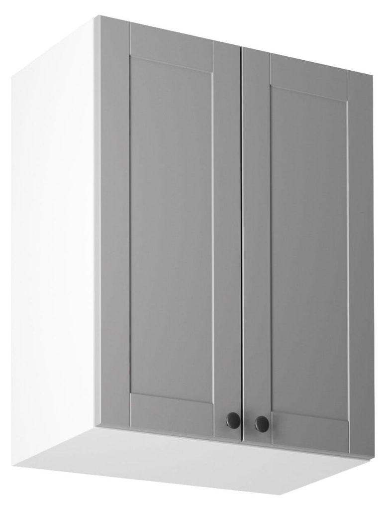 Pensile LUMEA a due ante - larghezza 60 cm, grigio/bianco Immagine del prodotto 