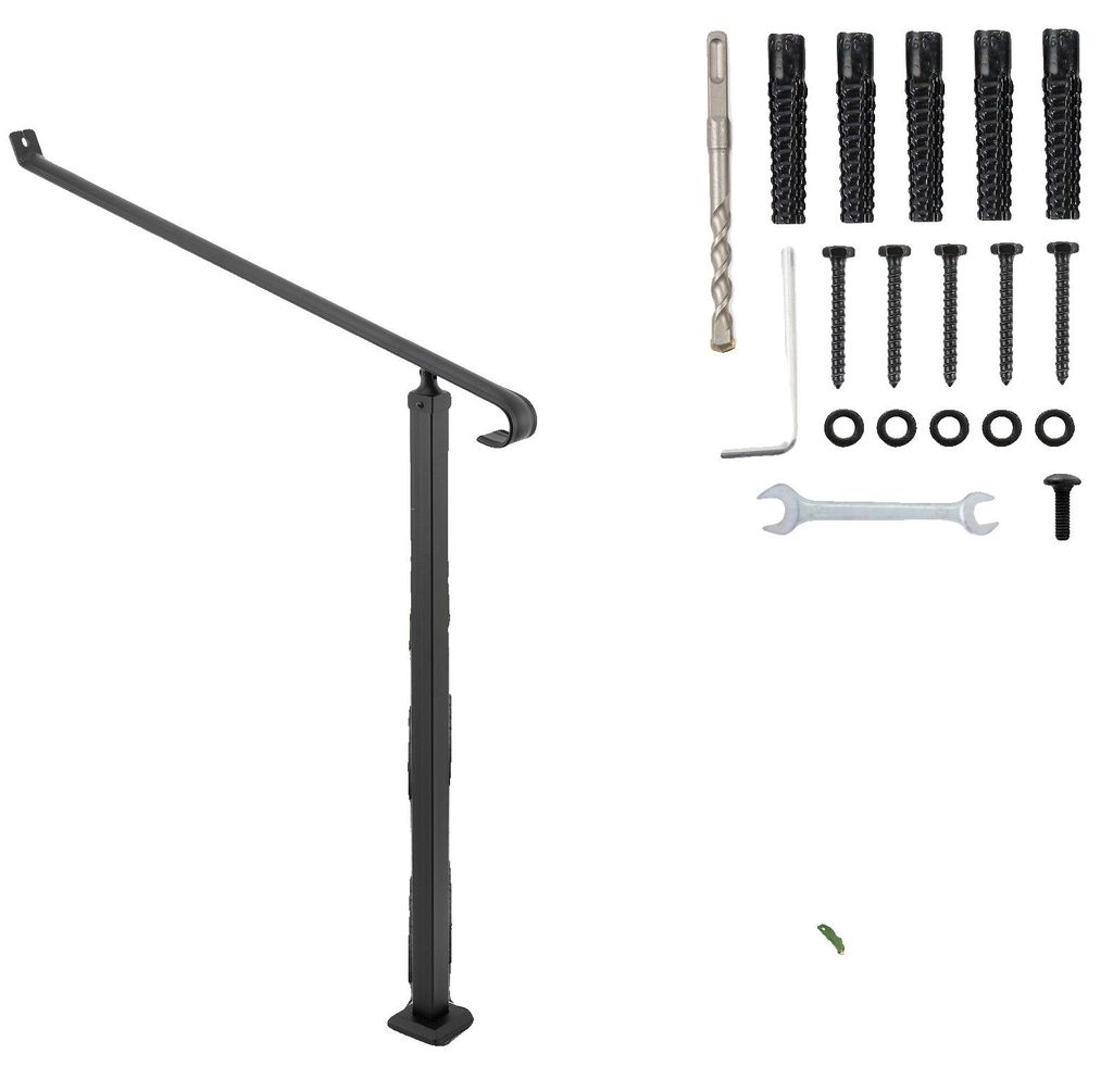 Barandillas para escaleras exteriores, hierro forjado, Imagen del producto 