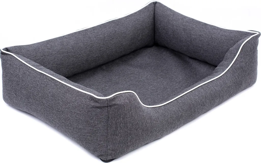 Lit Chien contre Mal de Dos 65x50cm Orthopédique Majorque Gris Foncé Confort
