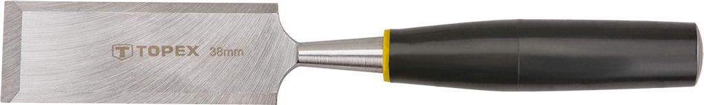 Topex Holzbeitel, Schneidenbreite 38 mm, Kunststoff-Griff | Flachmeissel Handmeisel Meißel