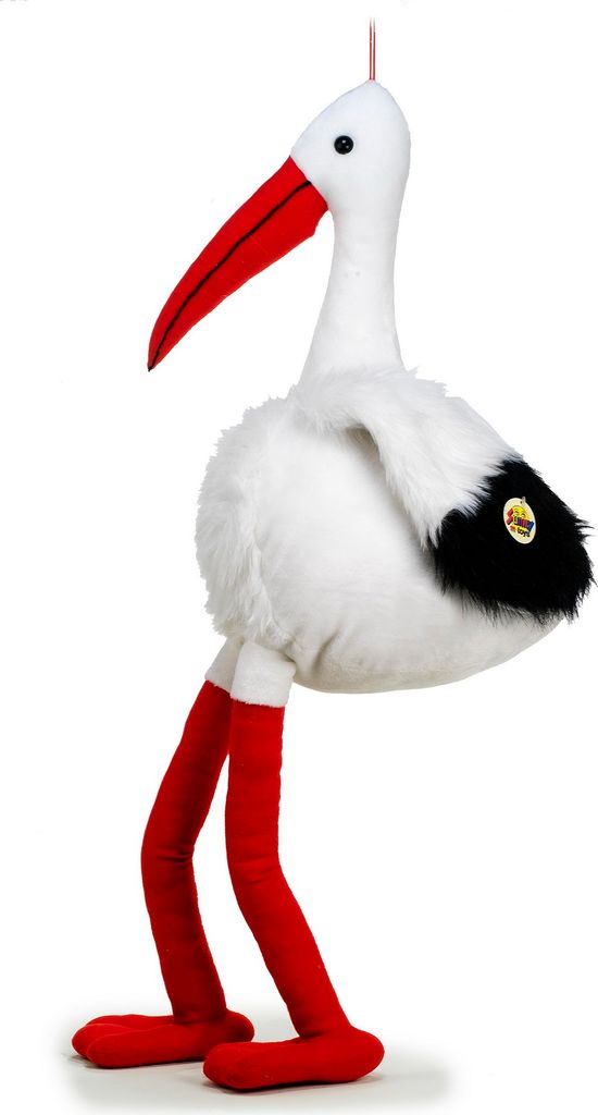 Plüschtier Storch, 100 cm, Stofftiere Kuscheltiere Störche Geburt Taufe Baby Adebar
