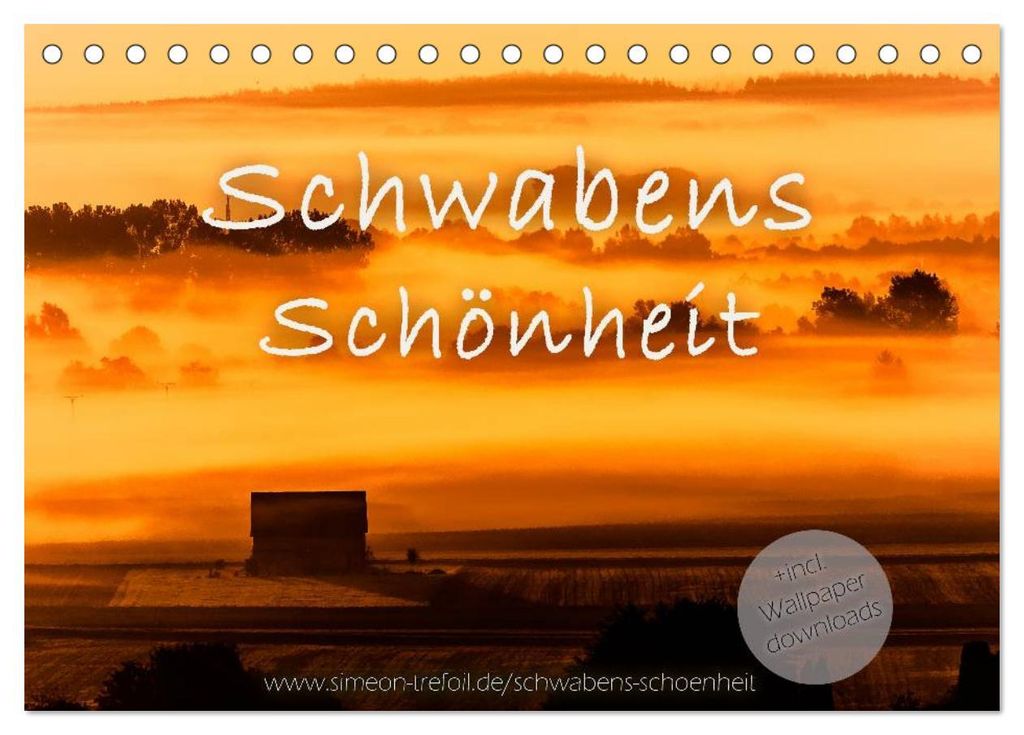 Schwabens Schönheit (Tischkalender 2027 DIN A5 quer), CALVENDO Monatskalender