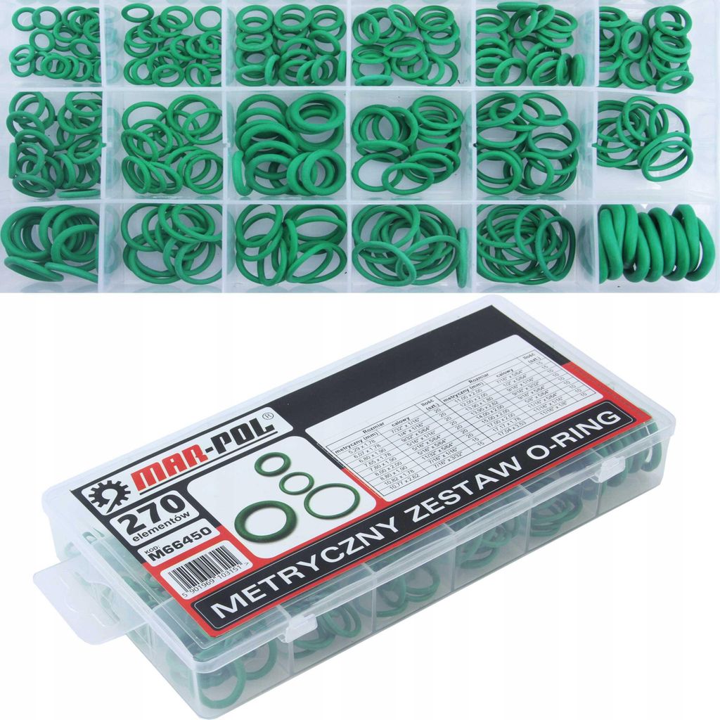 MAR-POL Jeu de joints toriques 270pcs M66450 Image du produit 