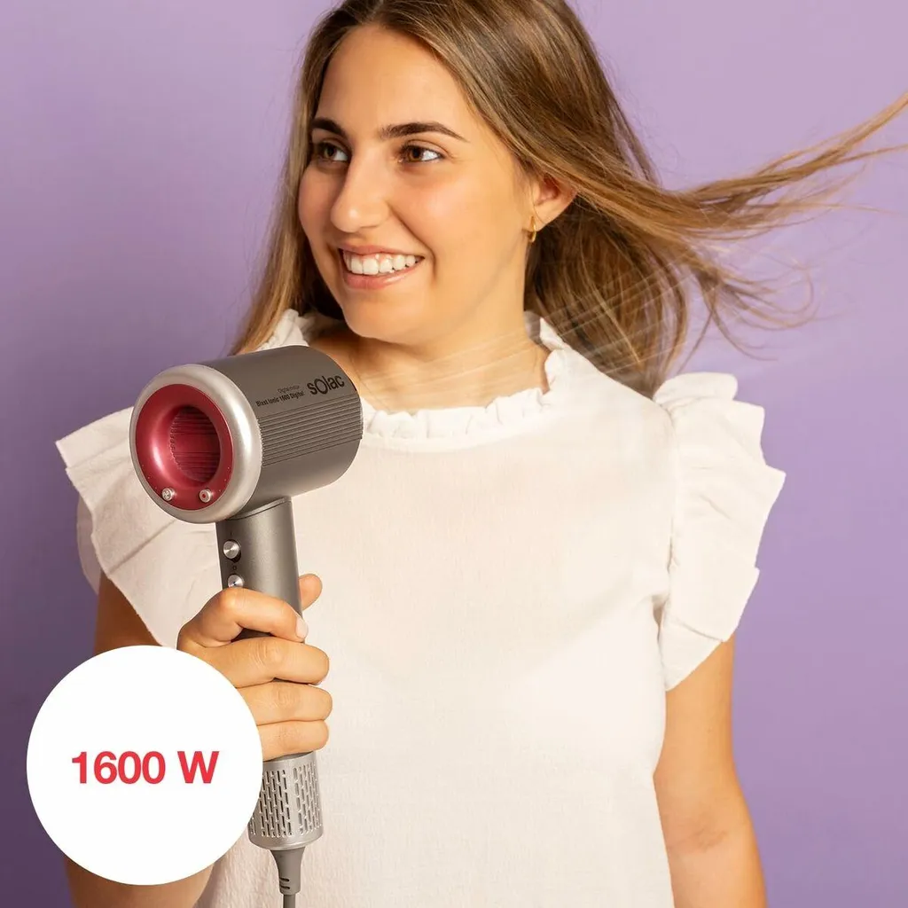 Sèche-cheveux Solac Blast Ionic 1600 - Séchage rapide et Coiffage Précis