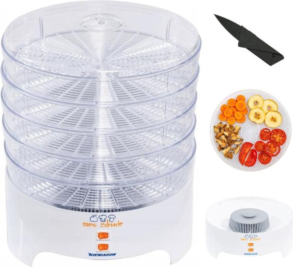 Lebensmittel-Trockner 530 W, 5 Etagen, leise – Haushaltsgerät für Pilze, Obst, Gemüse & Kräuter