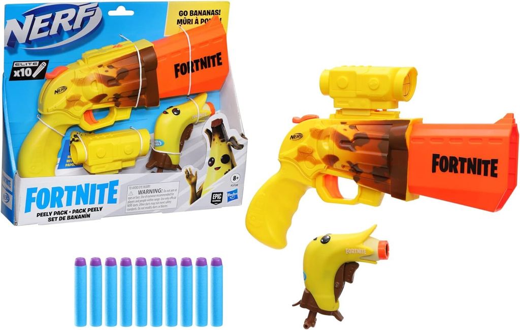 Zestaw Wyrzutni Nerf Fortnite Peely Pack F2720 Produktbild 