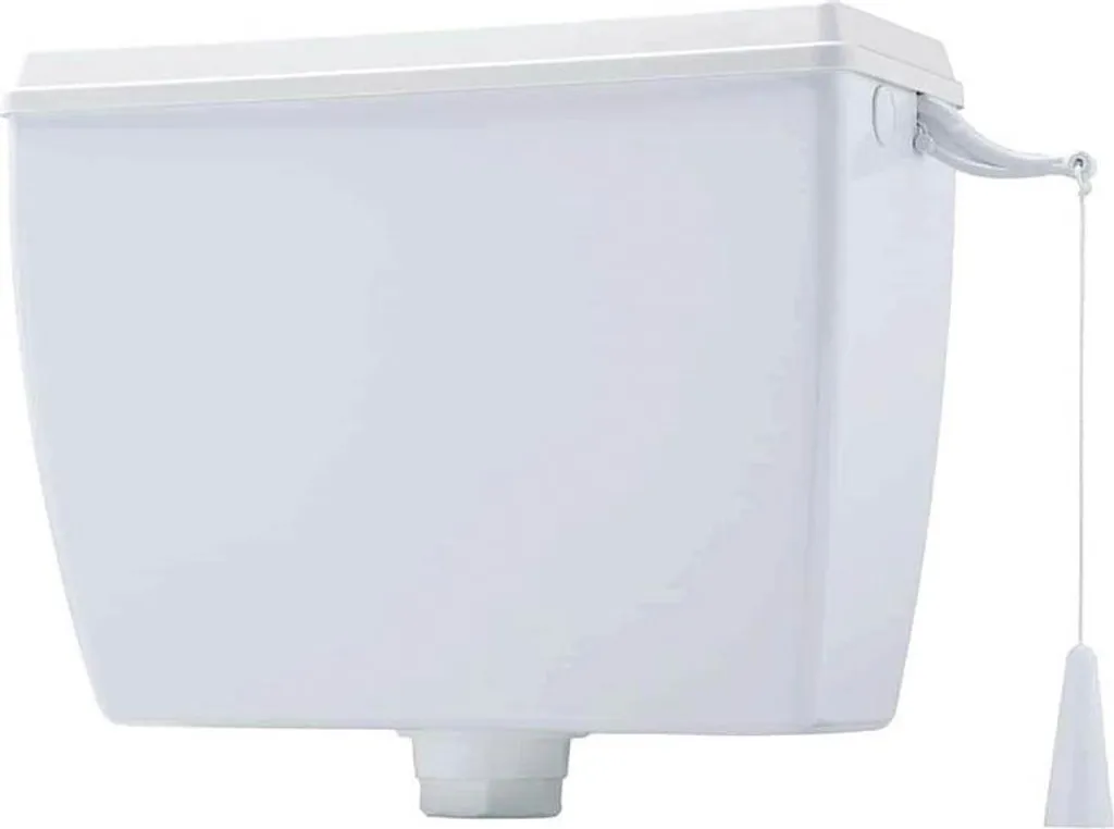 Réservoir de chasse d'eau surélevé Pond 8L blanc en ABS robuste