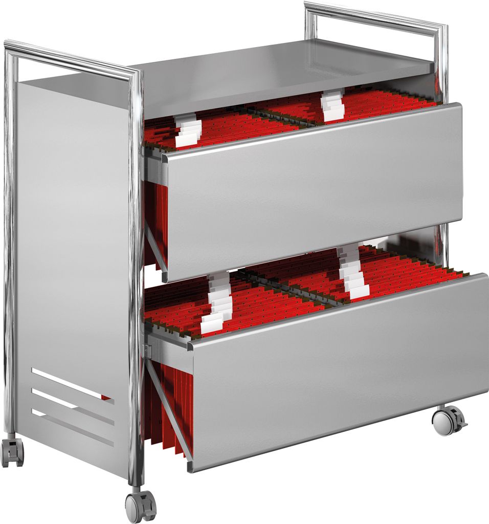 Kerkmann Mappenwagen Artline ll chrom/alusilber
