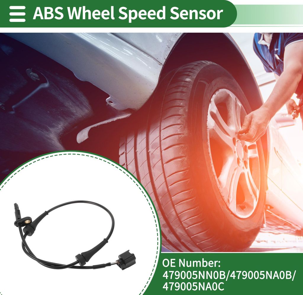 ABS Radsensor ABS Sensor Antiblockiersystem Sensor Nr. 479005NN0B/479005NA0B/479005NA0C für Infiniti QX50 2019-2023 1 Stück Hinten Rechts
