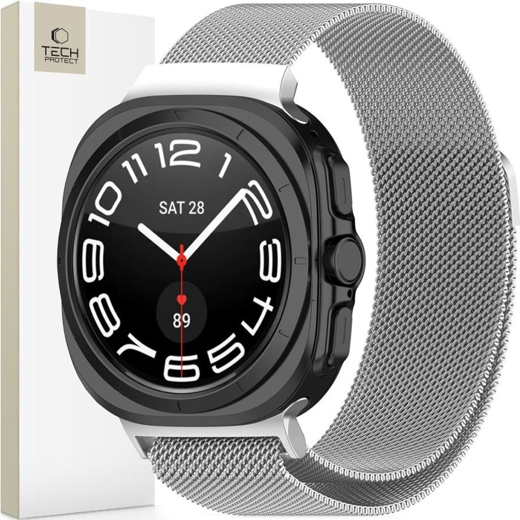 Tech-Protect Milaneseband Samsung Galaxy Watch Ultra (47 Mm) Silber