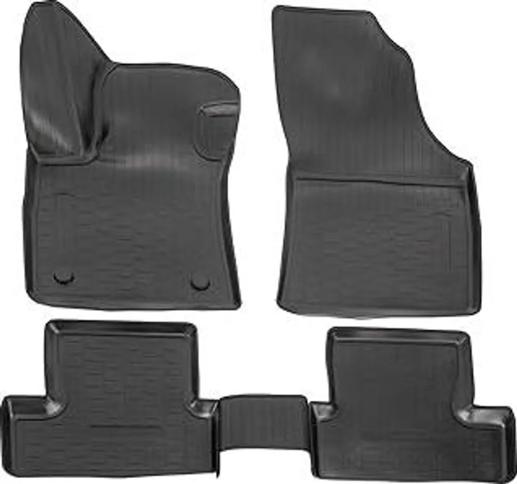 J&J AUTOMOTIVE Tappetini Auto TPE 3D Per Ford Focus 4 (dal 2018) | Set 4 Pezzi, Gomma Premium, Inodore, Bordi Alti 4cm, Nero