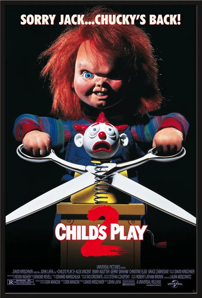 Affiche Chucky Child's Play 2 avec Cadre Shinsuke Maxi Noir 61x91,5 cm