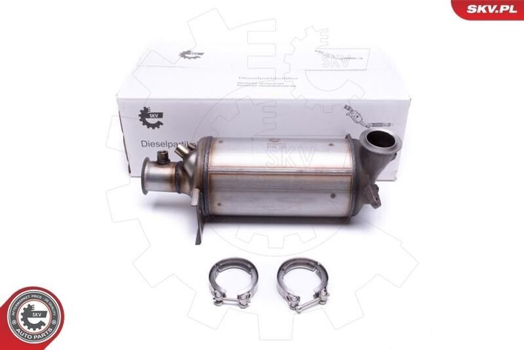 ESEN SKV 62SKV506 Dieselpartikelfilter DPF Rußpartikelfilter für VW Transporter V Bus (7HB, 7HJ, 7EB, 7EJ, 7EF, 7EG, 7HF, 7EC) Abgasanlage Diesel