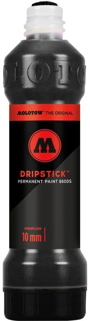 Dripstick Permanent Paint 860DS 70ml, signalschwarz, Squeeze Bottle Packung mit 6 Stück