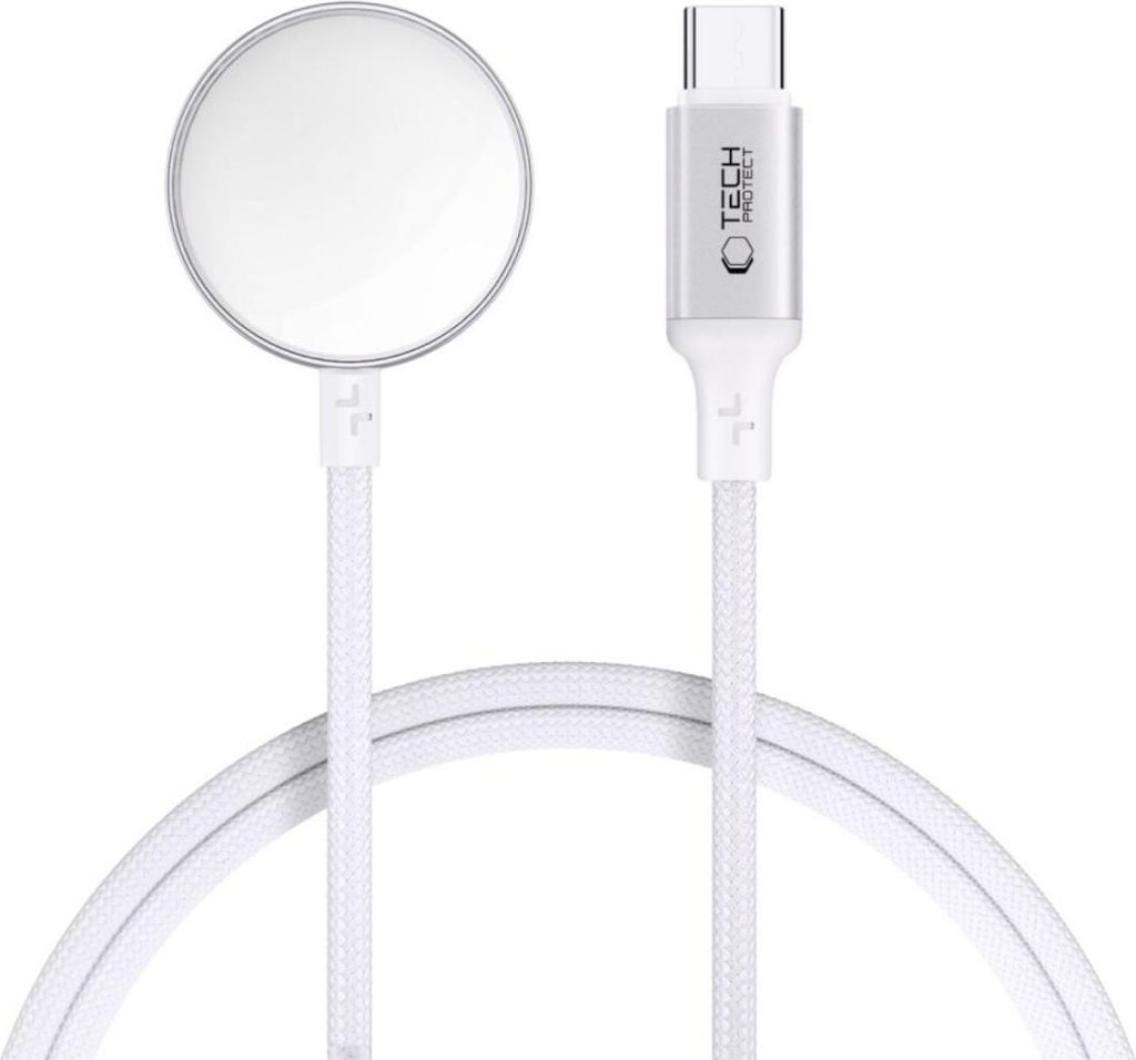 Tech-Protect UltraBoost USB-C Induktives Ladegerät für Apple Watch 1 m Weiß