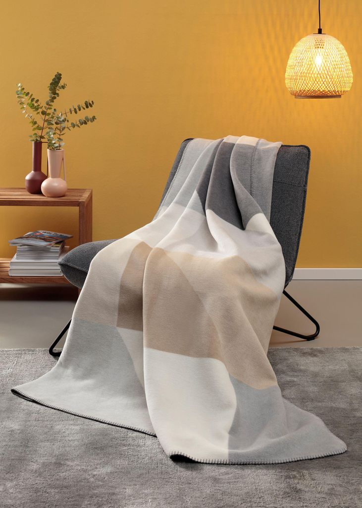 Biederlack Wohndecke Great Farbe Stone Größe 150 x 200
