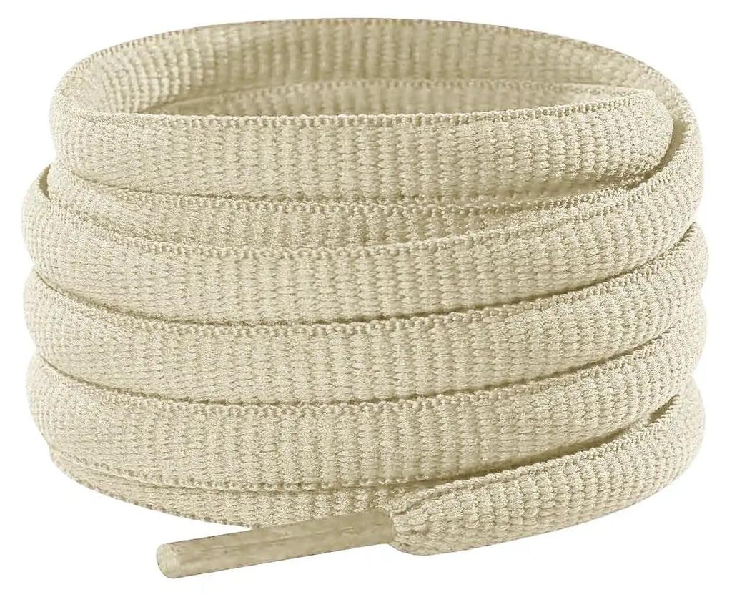 schnuersenkel laufschuhe oval weiss creme