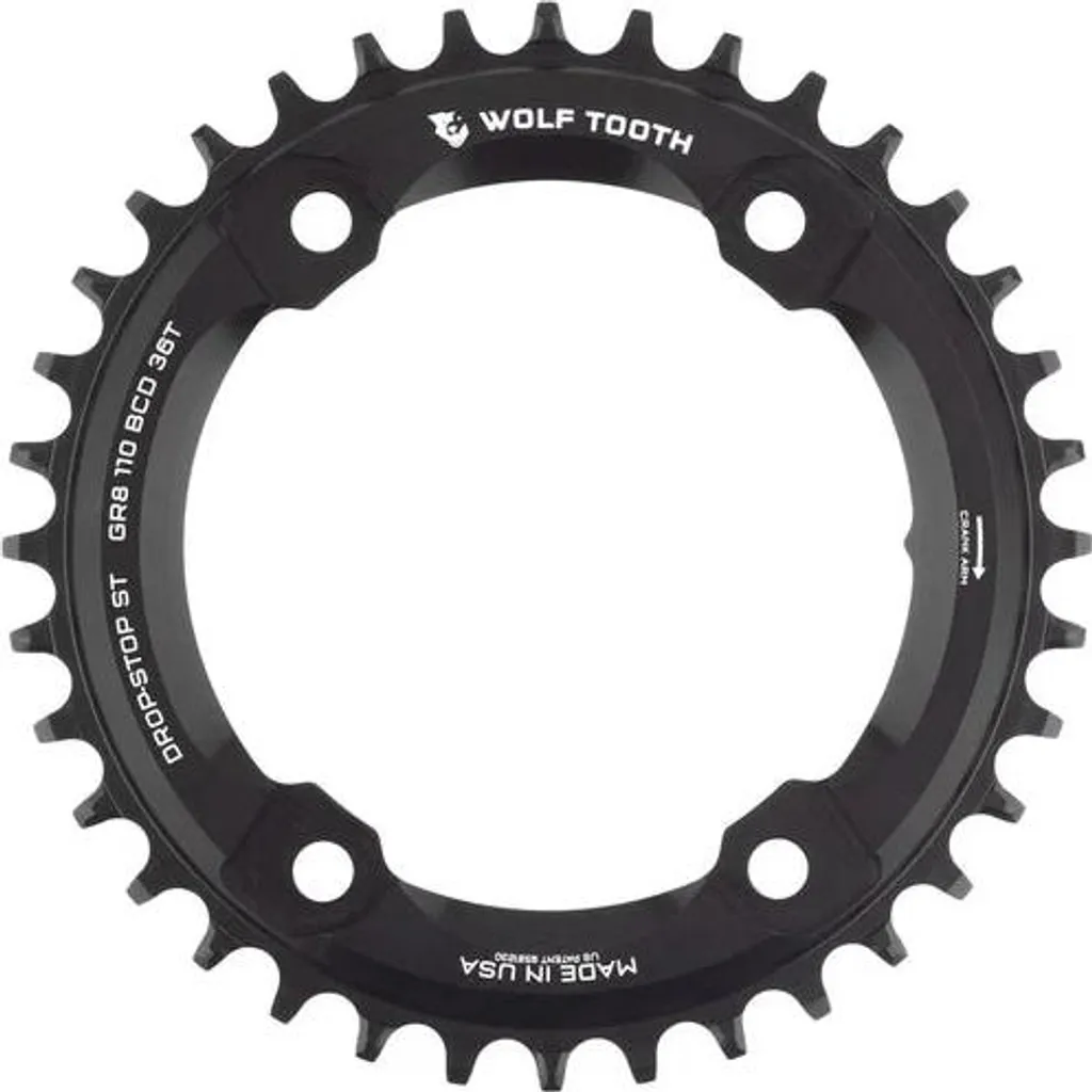 Plateau mono pour conversion gravel Shimano GRX 42T asymétrique 110 BCD