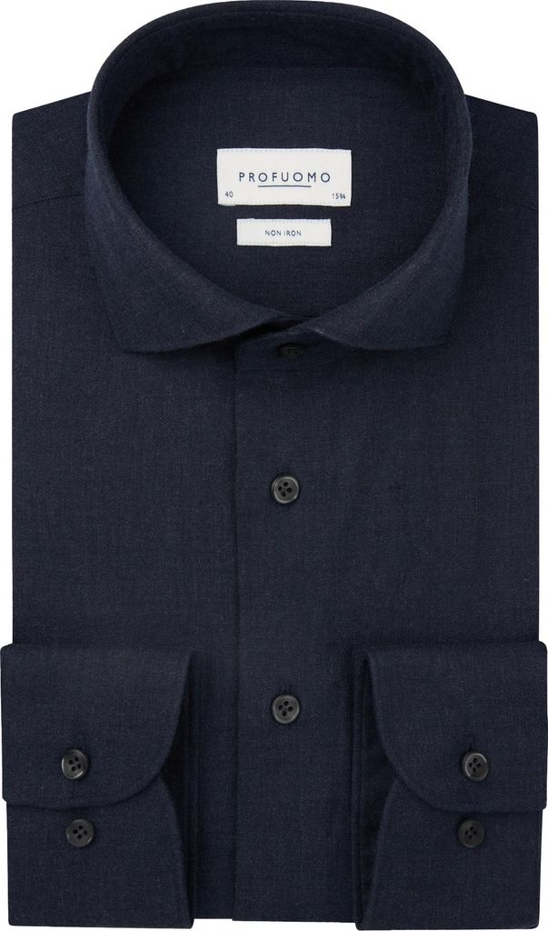 Profuomo Hemd bügelfrei marineblau